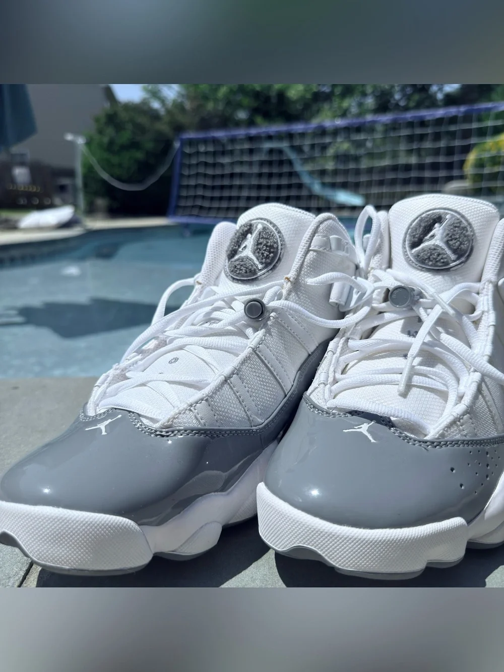 Brand New! Nike Air Jordan 6 rings White and Grey men’s sneakers